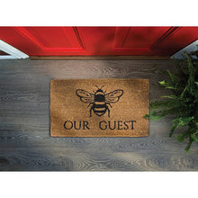 Load image into Gallery viewer, Bee Our Guest Doormat-18x30&quot;L-3249
