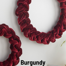 Load image into Gallery viewer, Woven Velvet Wreaths Entry Wall, Door Accent, Gift for : Small Olive
