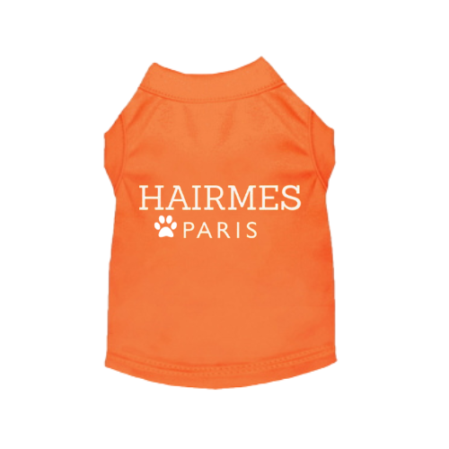 My Everyday Hairmes Day Tee- Dog Shirt: Orange / 2XL