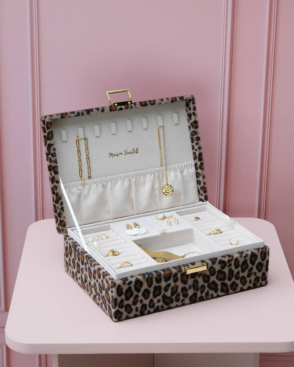 Louise leopard jewelry box: Leopard