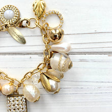Load image into Gallery viewer, Classic Pearl Bauble Charm Bracelet
