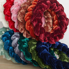 Load image into Gallery viewer, Woven Velvet Wreaths Entry Wall, Door Accent, Gift for : Small Olive
