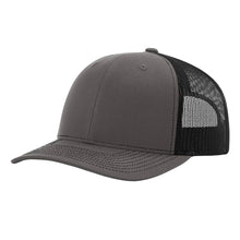 Load image into Gallery viewer, Richardson 112 Classic Premium Trucker Hat, Snapback Cap: Charcoal/White
