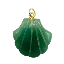 Load image into Gallery viewer, Semi-precious Pendants: Red Agate Shell
