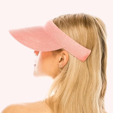 Load image into Gallery viewer, Comfort Clip Straw Visor – Available in Many Colors!: Baby Blue
