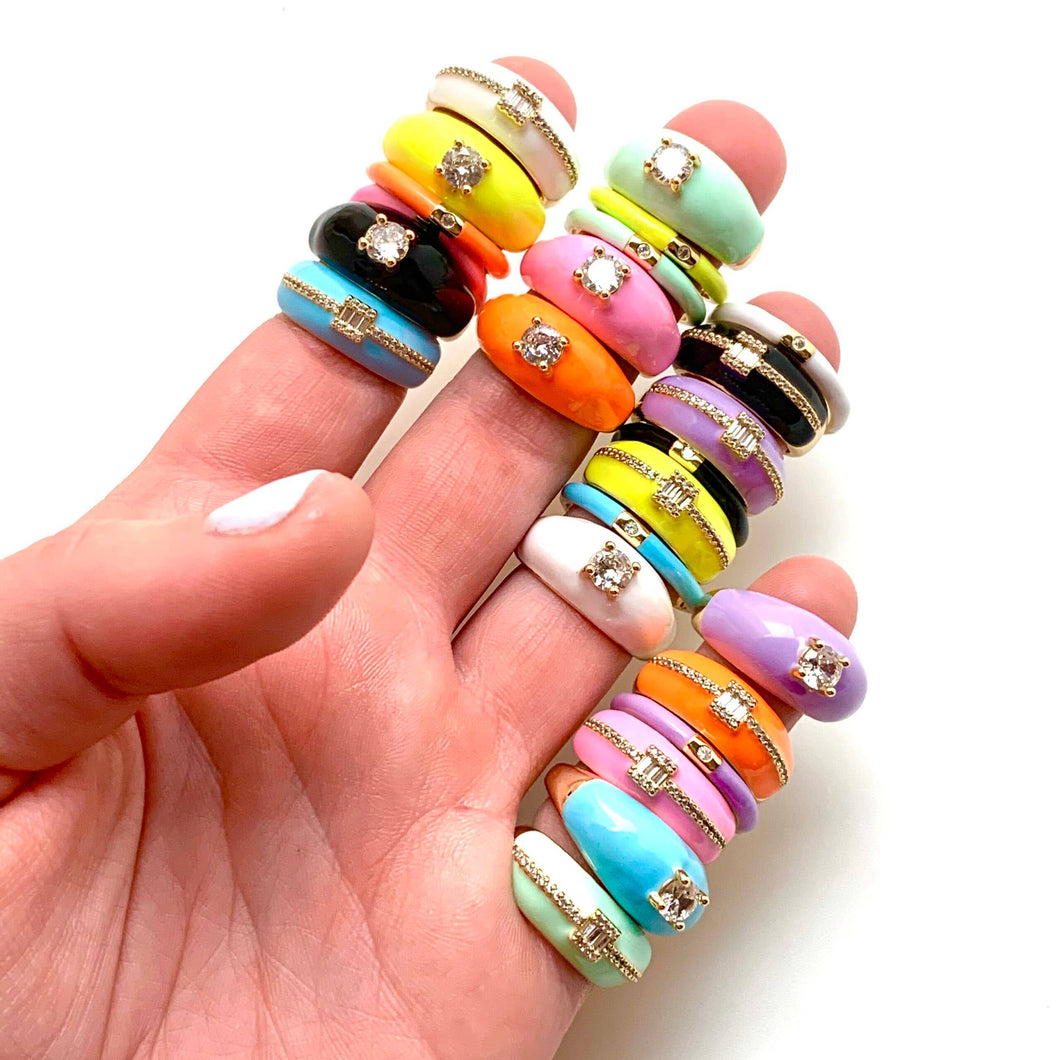 Enamel Rings