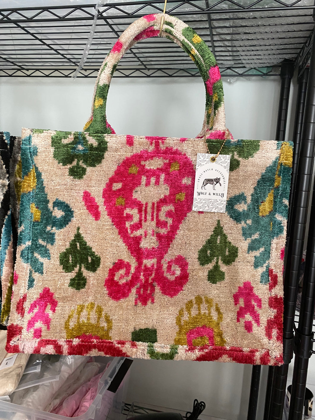 Multicolor Large Tote