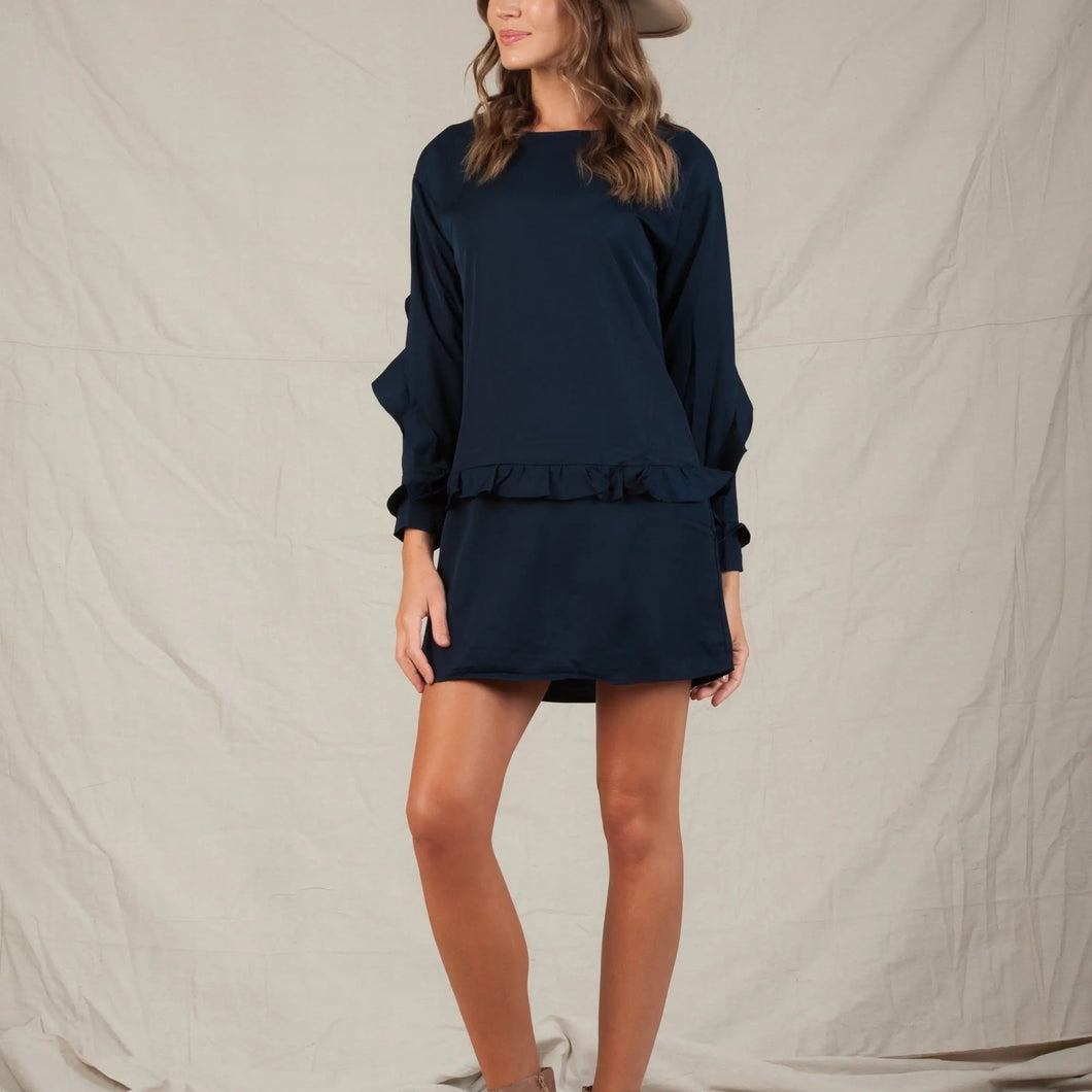 Ruffle Shift Dress