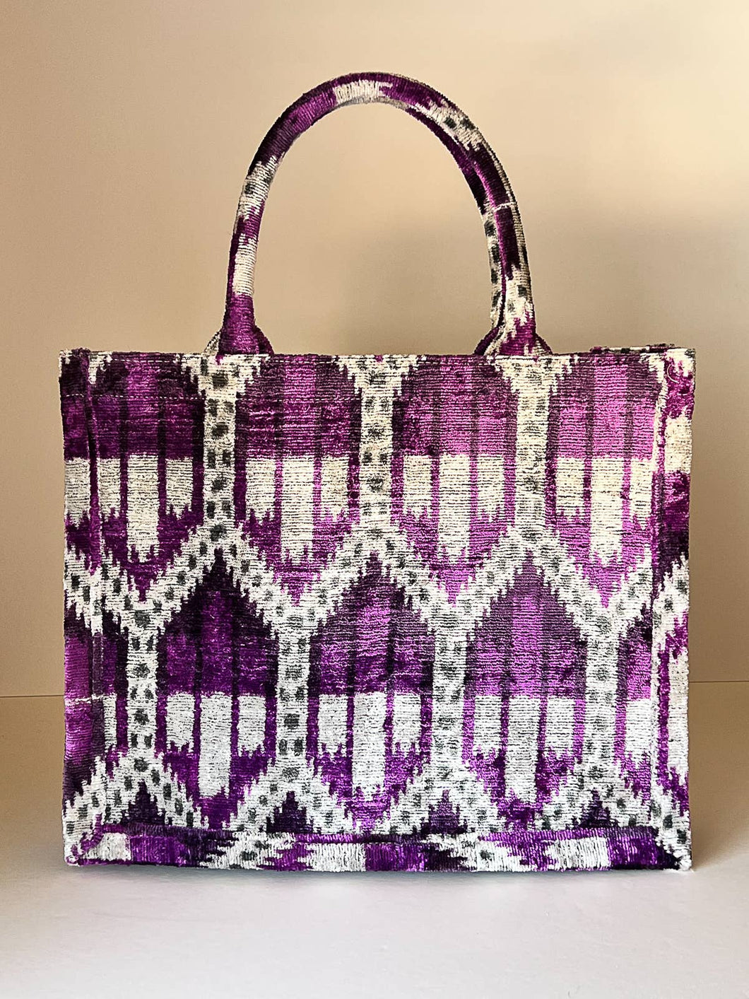 Purple Geode Large Tote